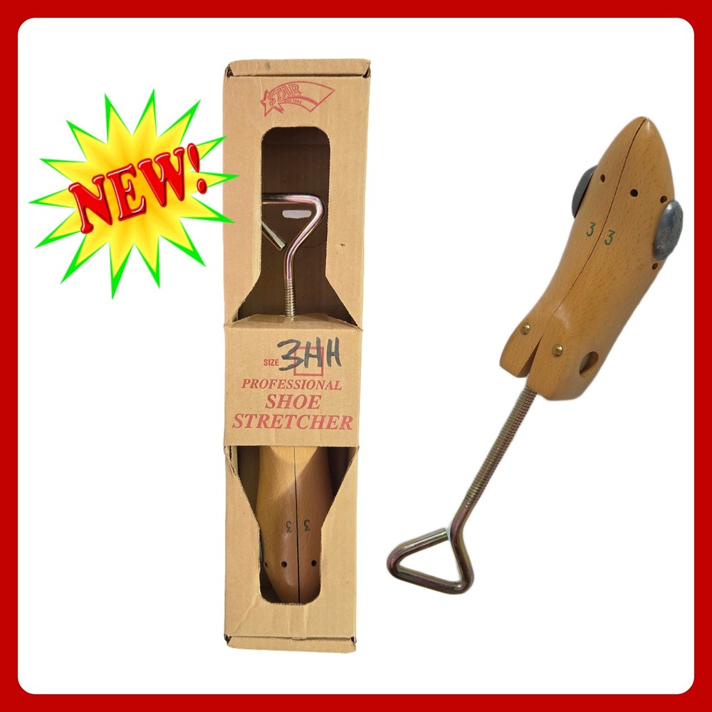Star Heel Plate Co 3HH Professional Wood Shoe Stretcher New Bunion Attachments‎